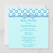 Cute Newly Hatched Baby Dinosaur Baby Shower Invitation (Back)