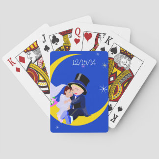 Cute Newlywed Customized Playing Cards