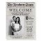 Cute Newspaper Photo Baby Shower Welcome Sign