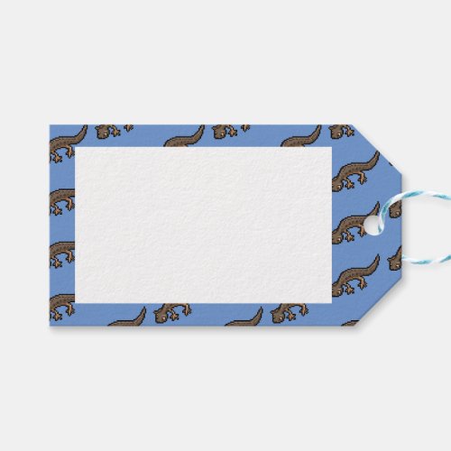  Cute Newt Pixel Art Amphibian Pattern  Gift Tags