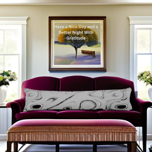 Cute nice and lovely Ash gray pattern art design Body Pillow