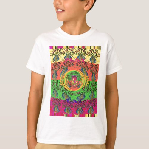 Cute nice and lovely floral color designs  T_Shirt