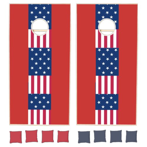 Cute Nice and Lovely USA Sports Fun Time Cornhole Set