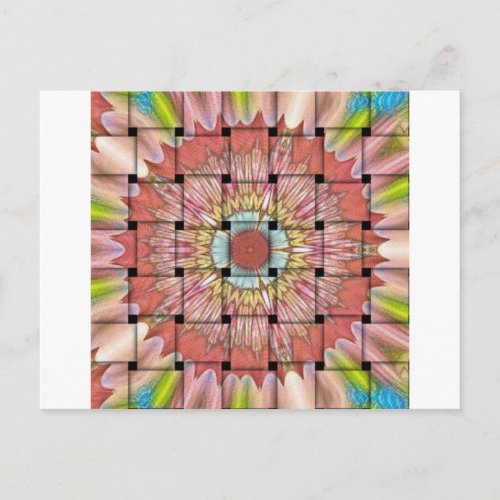Cute Nice and Lovely Woven Design Postcard