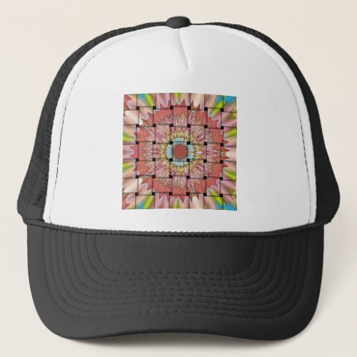 Cute Nice and Lovely Woven Design Trucker Hat