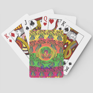 Cute Nice & Lovely Floral Motif Art Print Design Poker Cards