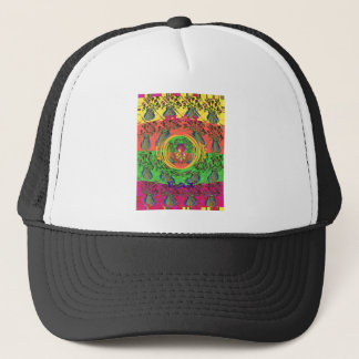 Cute Nice & Lovely Floral Motif Art Print Design Trucker Hat