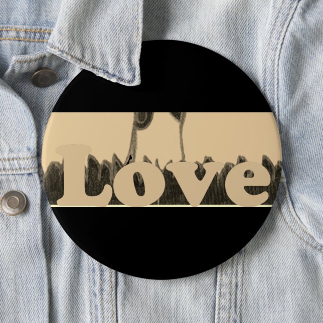 Cute Nice & Lovely I love  Button (In Situ)