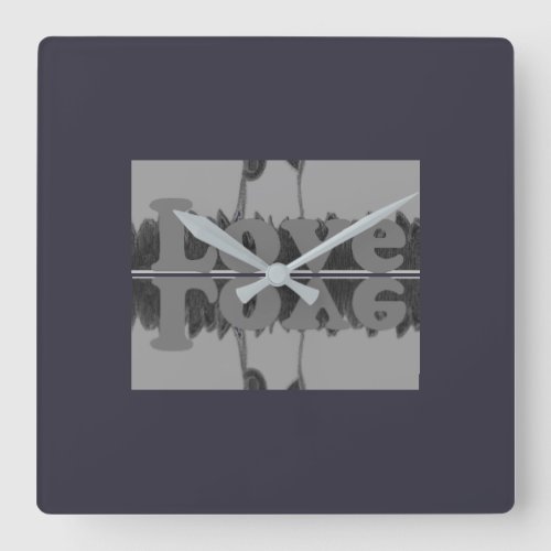 Cute Nice  Lovely  love compassion art design  Square Wall Clock