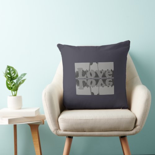 Cute Nice  Lovely  love compassion design Throw Pillow