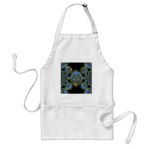 Cute Nice Lovely Retro blue Adult Apron
