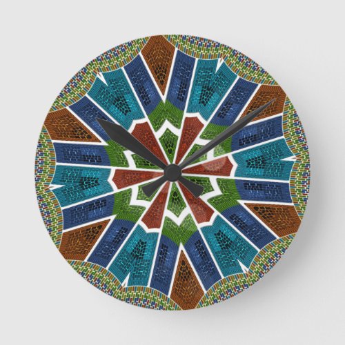 Cute Nice Trendy Sari Pattern Art design Round Clock