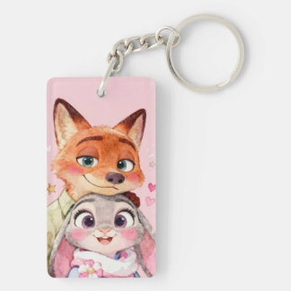 Cute Nick and Hops Acrylic Keychain. Keychain