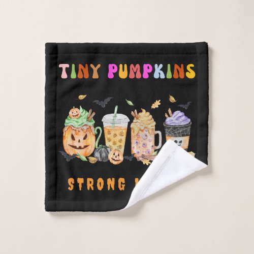 Cute NICU Halloween Design  NICU Coffee  Pumpkin  Wash Cloth