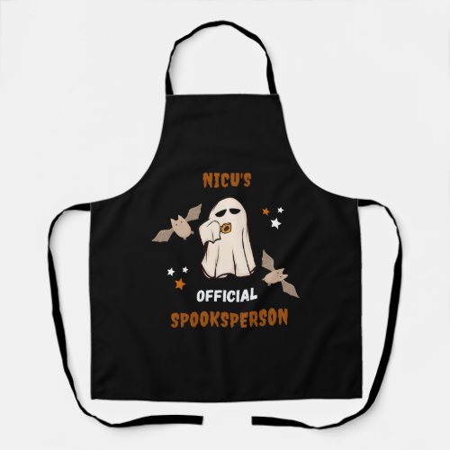 Cute NICU Halloween  NICU official spooksperson Apron