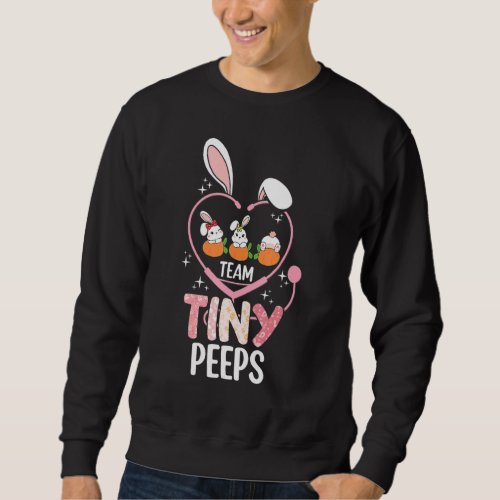 Cute Nicu Picu Ld Nurse Easter Day Stethoscope Cu Sweatshirt