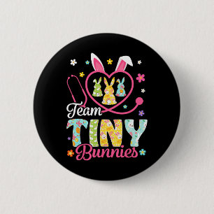 Cute Nicu Picu Landd Nurse Easter Day Stethoscope  Button