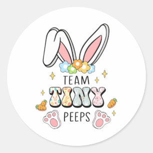 Cute Nicu Picu Landd Nurse Easter Day Stethoscope  Classic Round Sticker