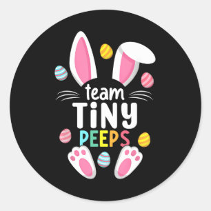 Cute Nicu Picu Landd Nurse Easter Day Stethoscope  Classic Round Sticker