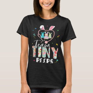 Cute Nicu Picu Landd Nurse Easter Day Stethoscope T-Shirt