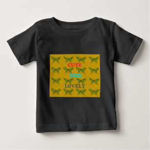 Cute Nie Lovely Vintage Butterfly.png Baby T-Shirt