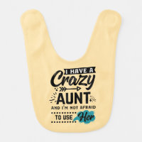 Cute Niece Nephew crazy Aunt word art