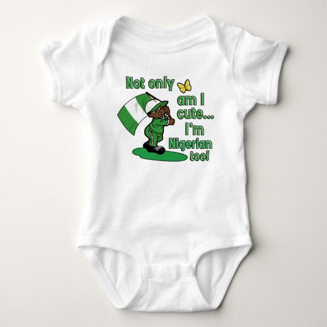 Cute Nigerian baby design Bodysuit (Front)
