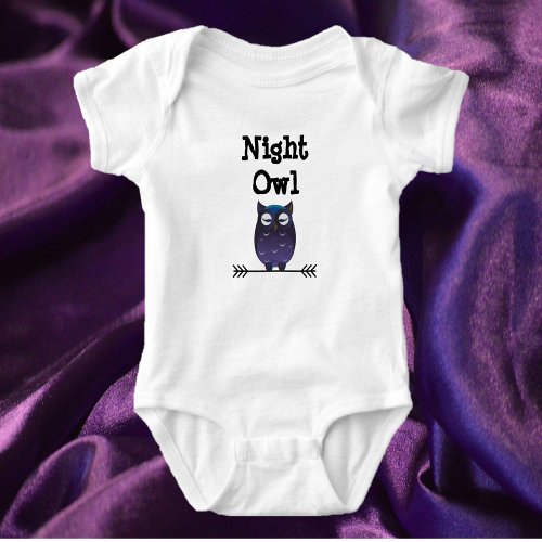 Cute Night Owl Bodysuit for Babies