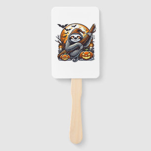 Cute Night Sloth Halloween Classic T-Shirt Hand Fan