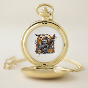 Cute Night Sloth Halloween Classic T-Shirt Pocket Watch