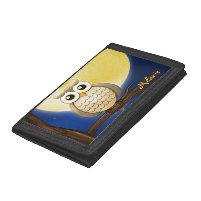 Cute Night Wise Owl Wallet (Bottom)