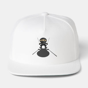 Cute Ninja Boy Anime Warrior Twin Katana Snap Back Hat