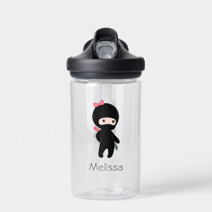 Cute Ninja Girl Water Bottle