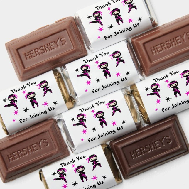 Cute Ninja Kids Warrior Girls Birthday Party Favor (Creator Uploaded)