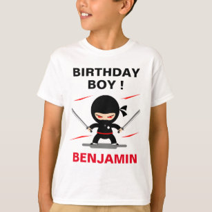 Cute Ninja Warrior Birthday Party T-Shirt