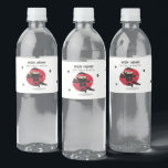 Cute Ninja Warrior Black & Red Kids Birthday Party Water Bottle Label<br><div class="desc">A cute ninja themed design. A ninja warrior kids design perfect for anyone who loves martial arts,  Taekwondo,  Karate,  Kung Fu,  Jujutsu and Judo. A black and red Samurai kids design ideal for kids bedroom decor,  back to school accessories,  birthday and Christmas gifts.</div>