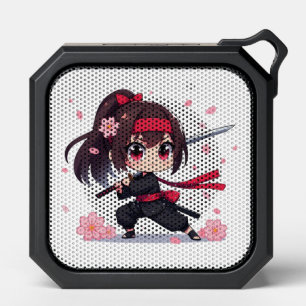 Cute ninja warrior blossom girl bluetooth speaker