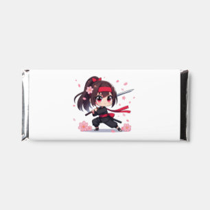 Cute ninja warrior blossom girl hershey bar favors