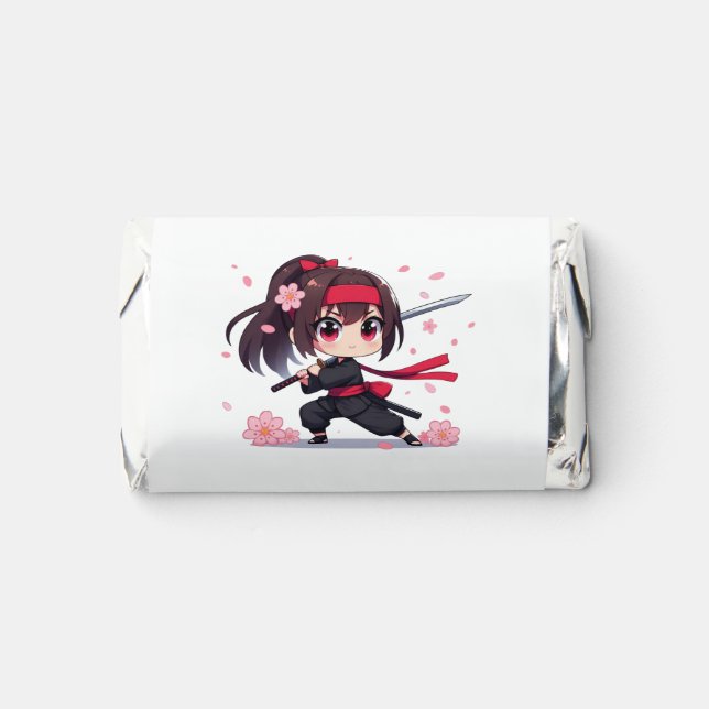 Cute ninja warrior blossom girl hershey's miniatures (Front)