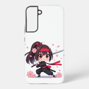 Cute ninja warrior blossom girl samsung galaxy s22+ case
