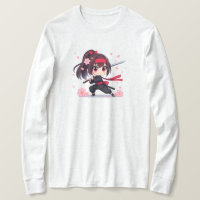 Cute ninja warrior blossom girl