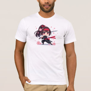 Cute ninja warrior blossom girl T-Shirt