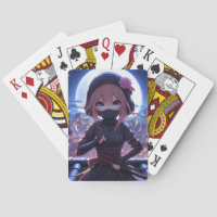 Cute ninja warrior girl