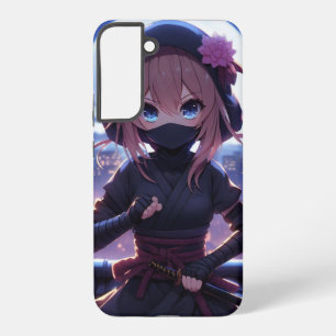 Cute ninja warrior girl samsung galaxy s22+ case