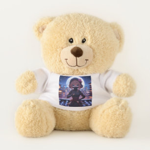 Cute ninja warrior girl  teddy bear