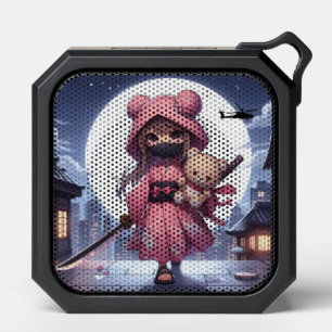 Cute ninja warrior girl & teddy bluetooth speaker