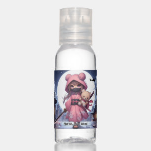 Cute ninja warrior girl & teddy hand sanitizer