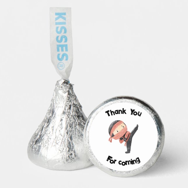 Cute Ninja Warrior Kids Birthday Party Favor (Front)