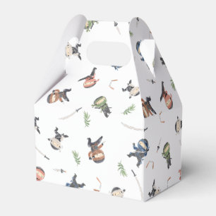 Cute Ninja Warrior Kids Birthday Party Favor Boxes