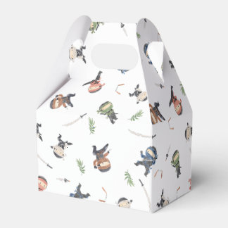 Cute Ninja Warrior Kids Birthday Party Favor Boxes